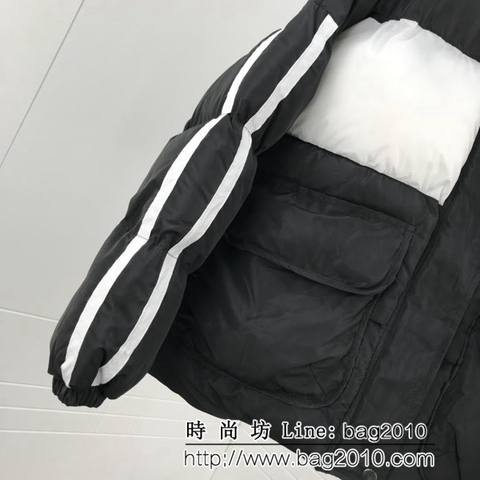 BALENCIAGA巴黎世家 18冬季新款 撞色拼接字母印花 保暖舒適棉服 男女同款 ydi1609